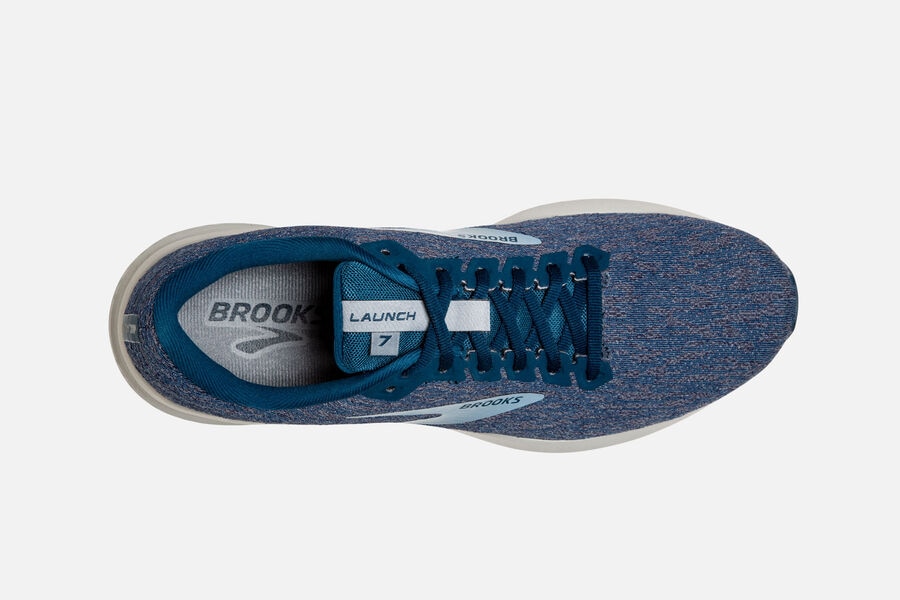 Brooks Running Shoes Mens Blue - Launch 7 Road - 7385-EZTGM